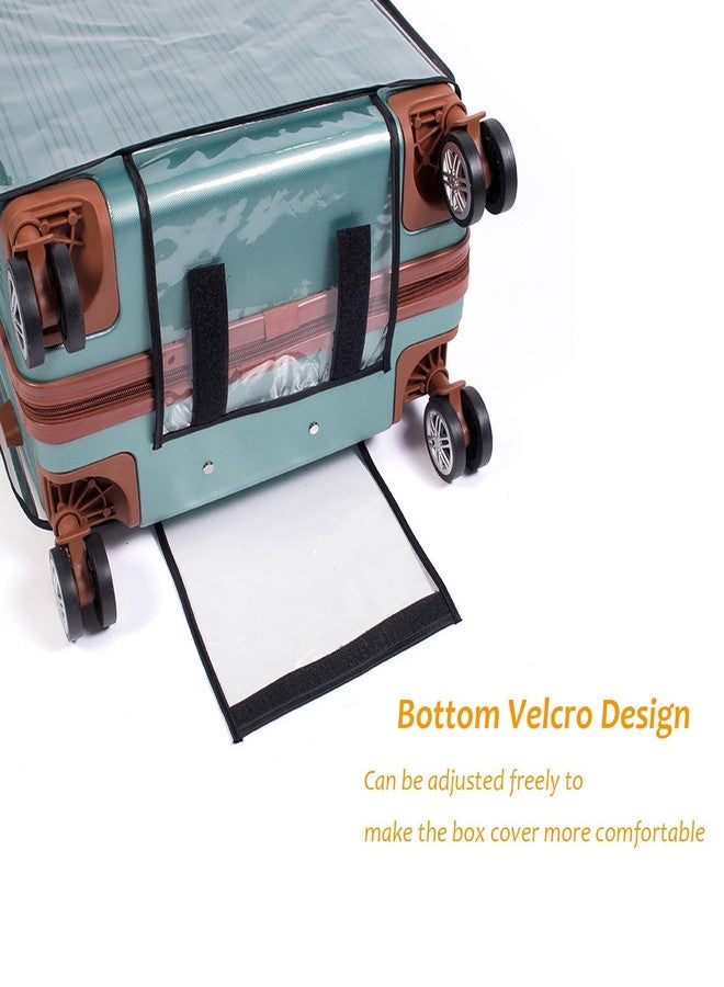 ZMD Clear PVC Suitcase Cover Protectors, 28 Inch Waterproof Transparent Luggage Cover Travel Suitcase Wrap Luggage Sleeves for Wheeled Suitcase - Image 4